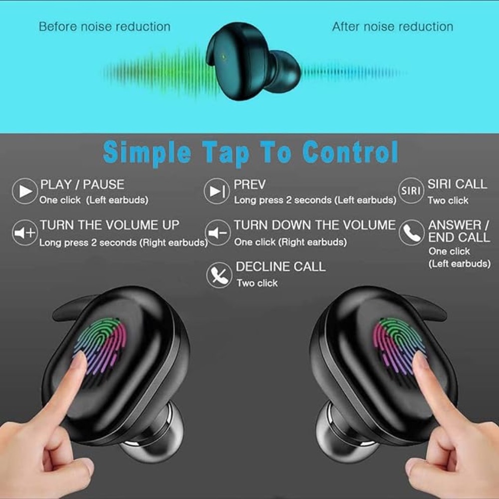 New Wireless Bluetooth Earbuds Headphone, Light-Weight - Picture 4 of 6